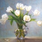 Winter Tulips • oil on linen • 16