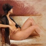 Paige with Hat • 16 x 20" Oil on Linen