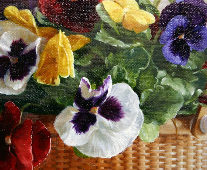 Pansies detail