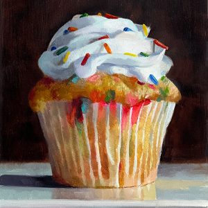 Painting Auction - Funfetti Cupcake